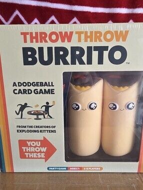 New- Throw Throw Burrito by Exploding Kittens - Dodgeball Card Family Game Night